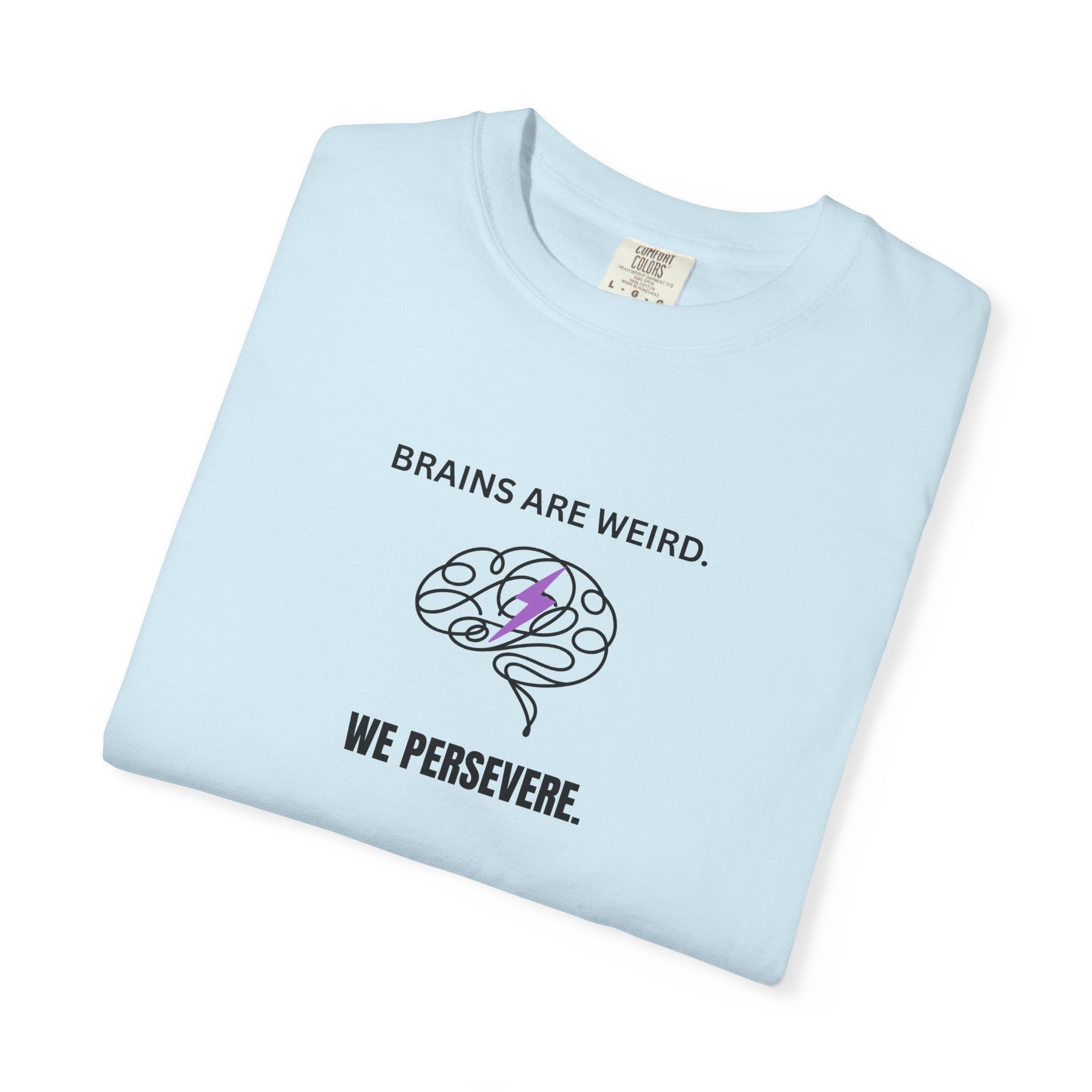 Brains Are Weird. We Persevere. – Epilepsy Awareness T-Shirt