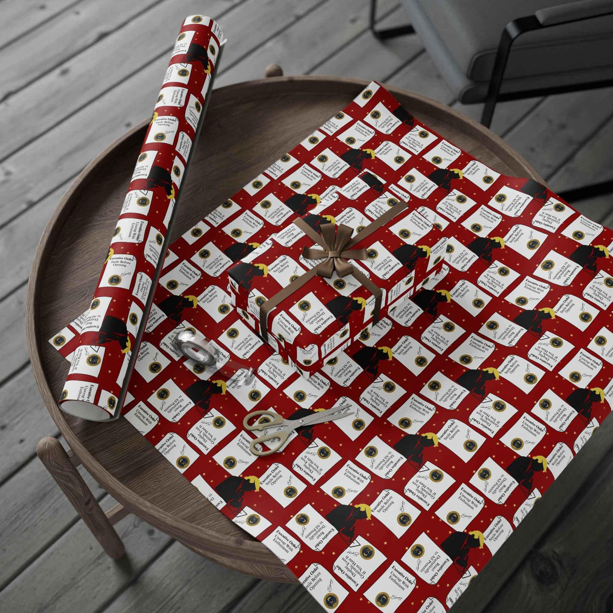 Executive Orders Gift Wrap – Political Parody Edition