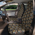 Quilted-Looking Cats Car Seat Covers, Set of 2