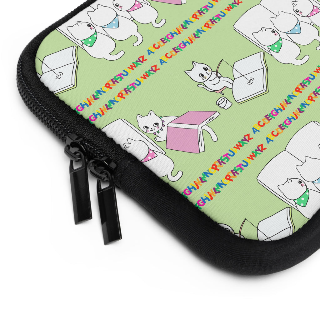 Whimsical Cat Laptop Sleeve