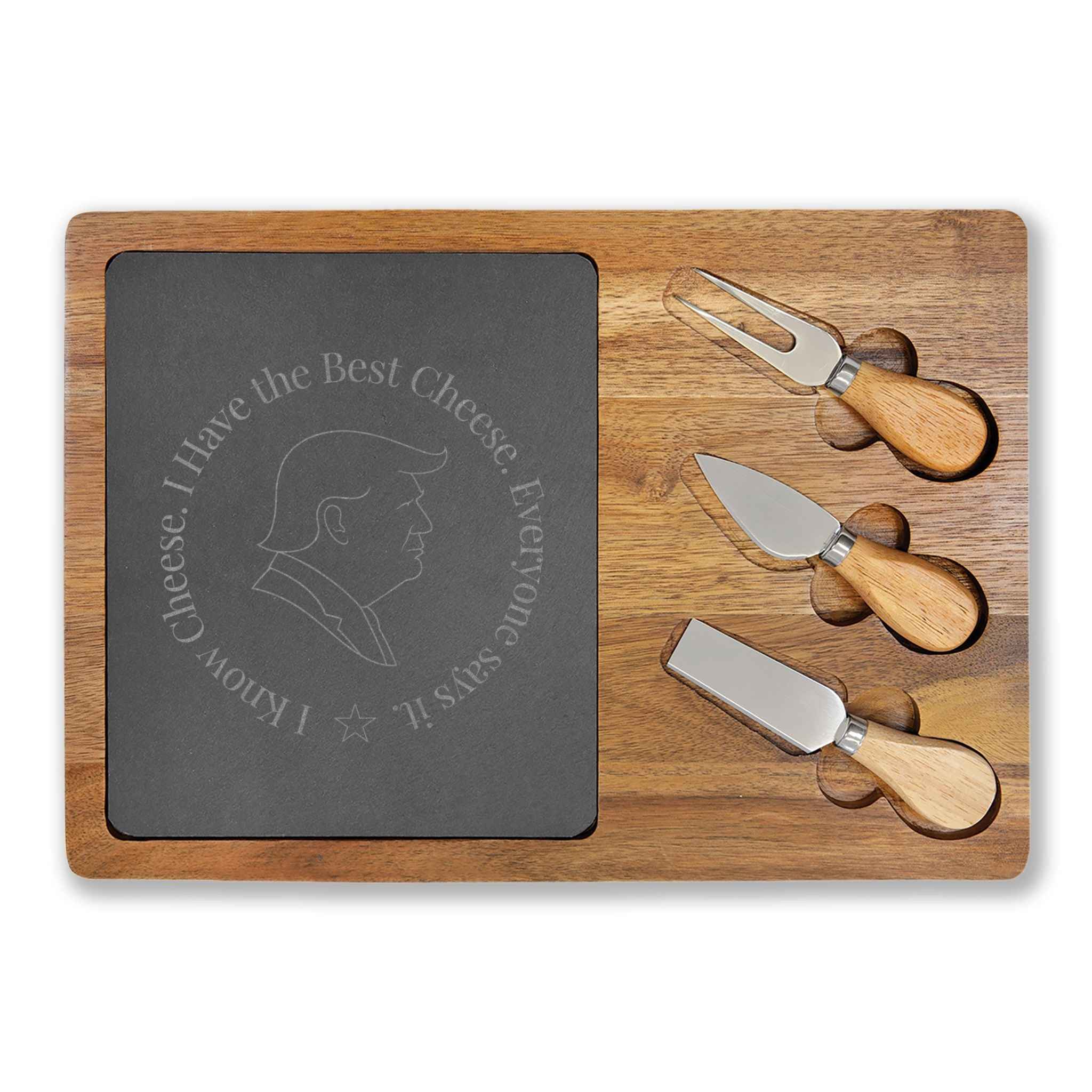 I Know Cheese Charcuterie Board – Funny Engraved Board