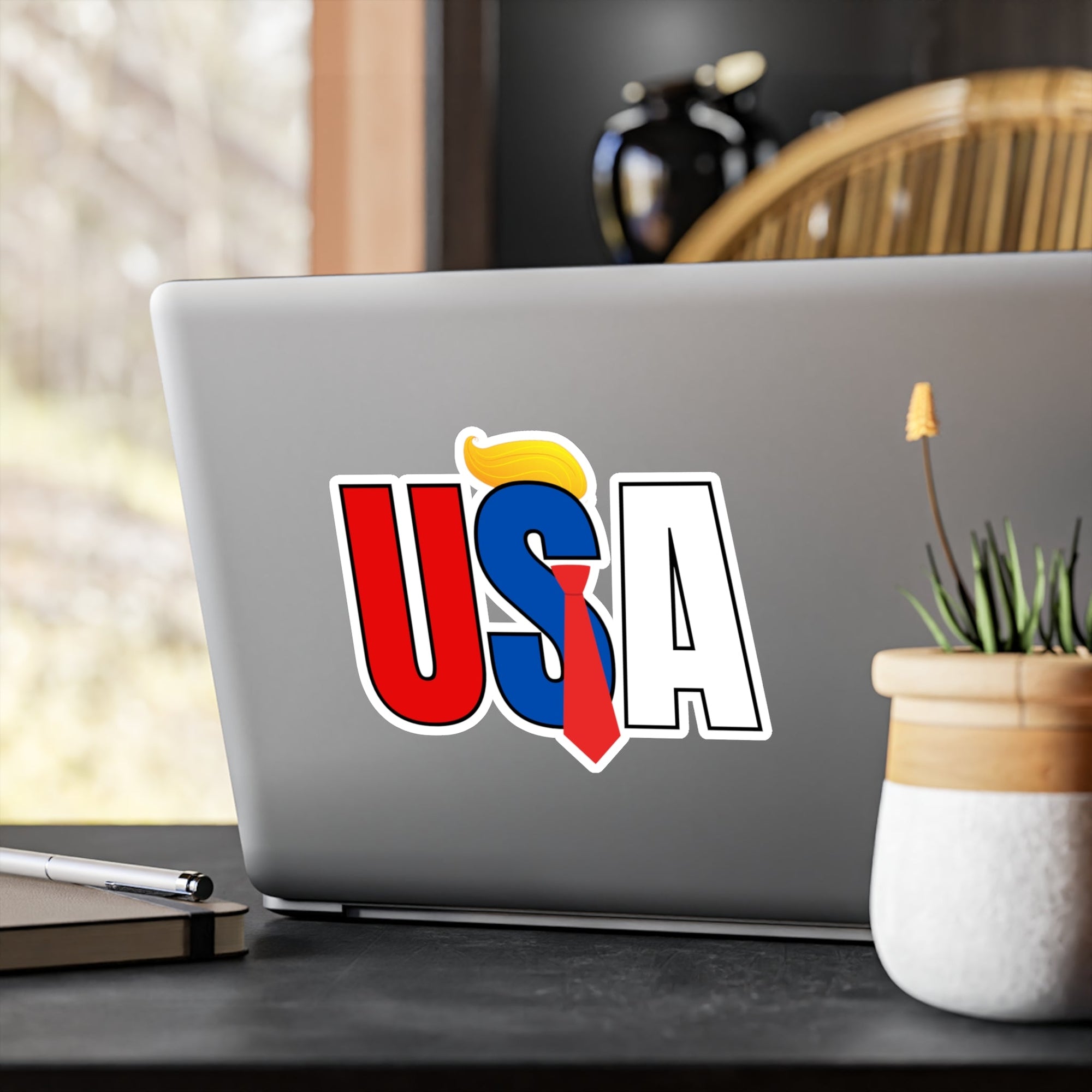 Trump USA Kiss-Cut Vinyl Decals Printify