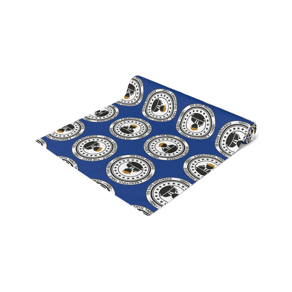 A Beautiful Table Table Runner – Faux Official Parody Seal Pattern