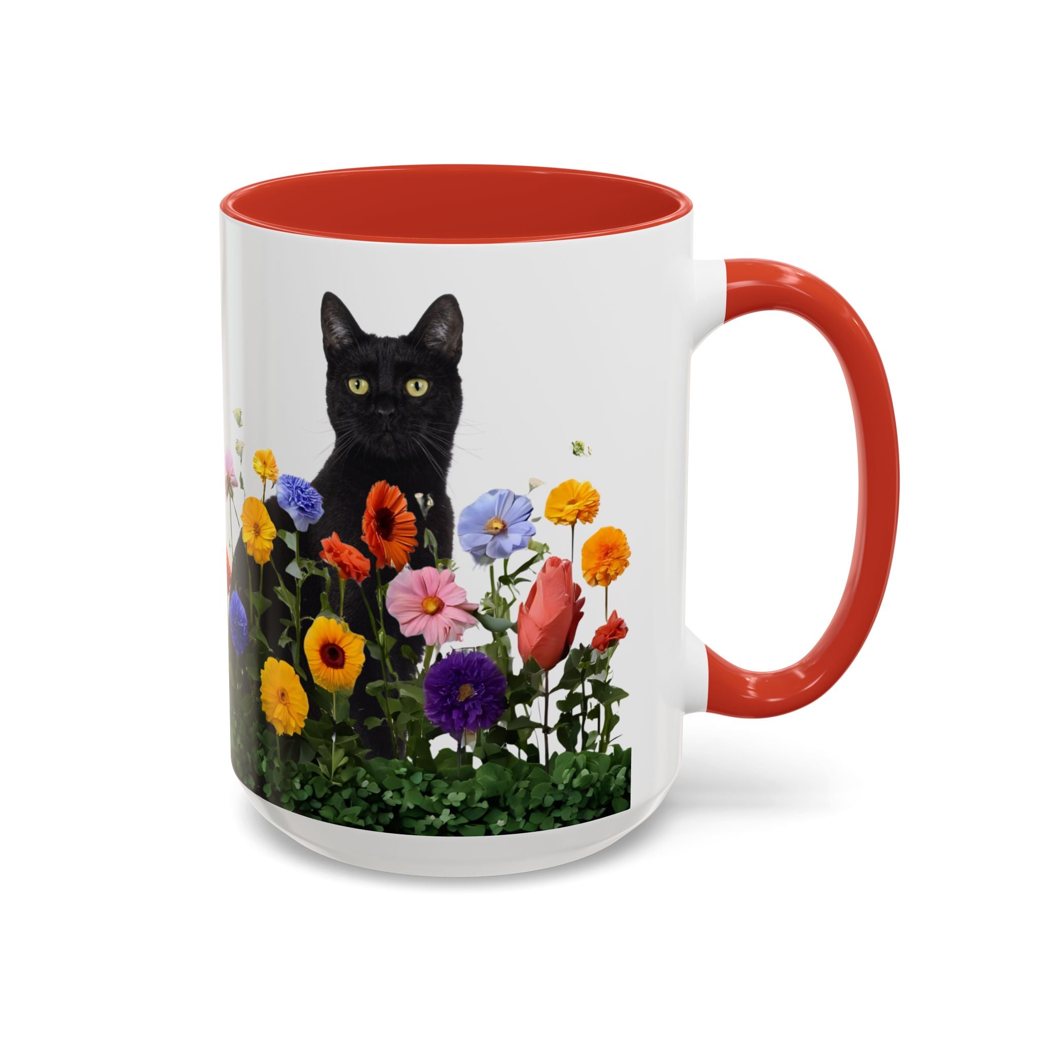 Floral Cats Coffee Mug - 11 oz/15 oz