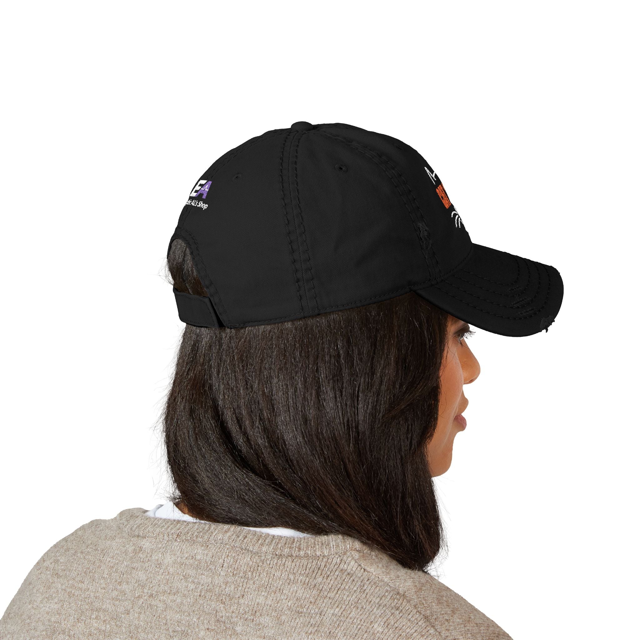 CAT STAFF Distressed Dad Hat | Funny Cat Lover Embroidered Cap