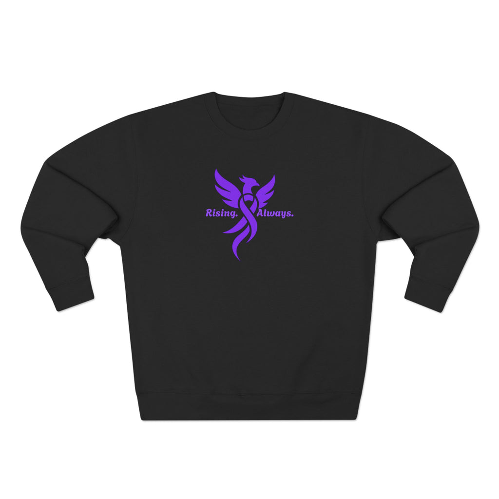 Rising Always Epilepsy Awareness Phoenix Ribbon Sweatshirt