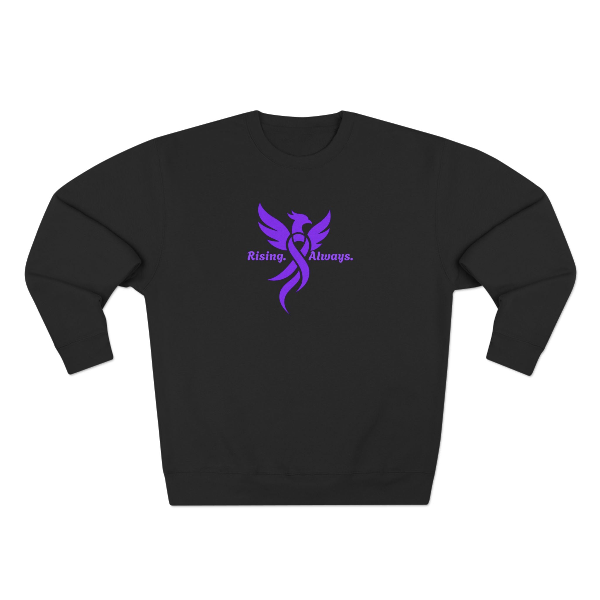 Rising Always Epilepsy Awareness Phoenix Ribbon Sweatshirt