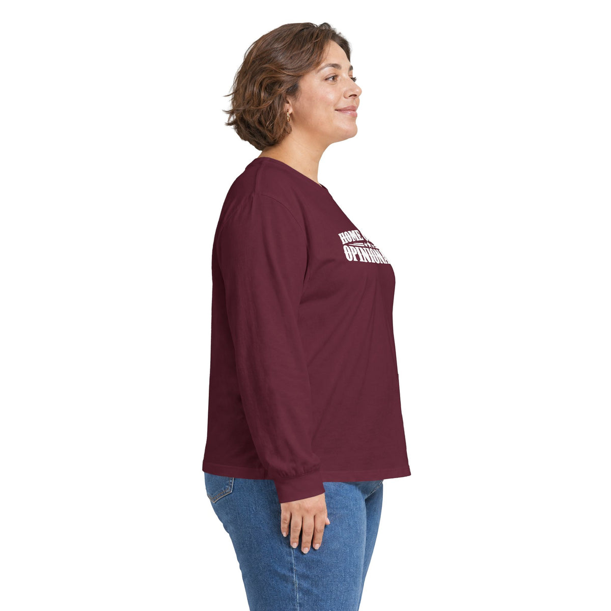 Home of the Opinionated Long Sleeve T-Shirt | Patriotic Humor & Free Speech Tee