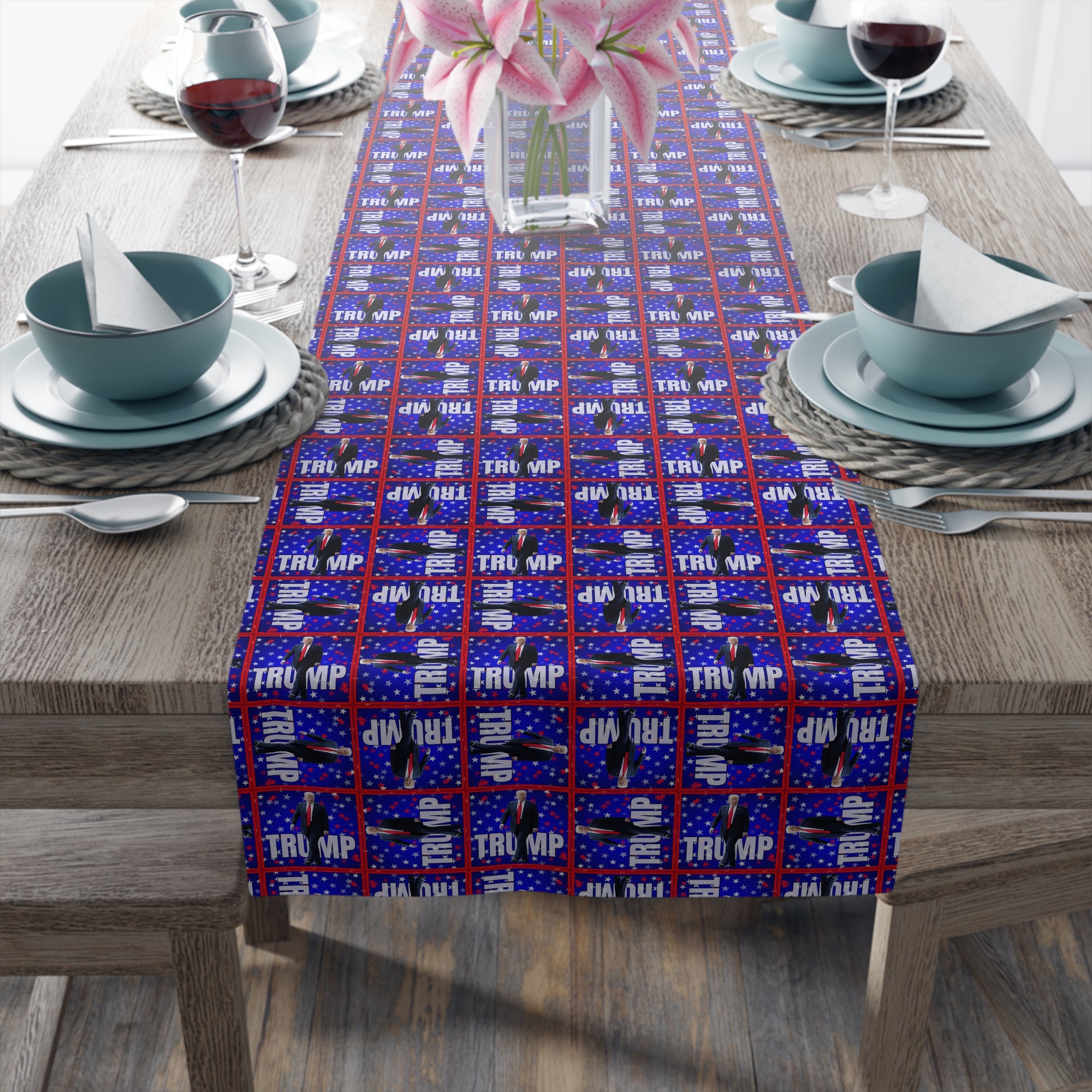 Festive Trump Themed Table Runner