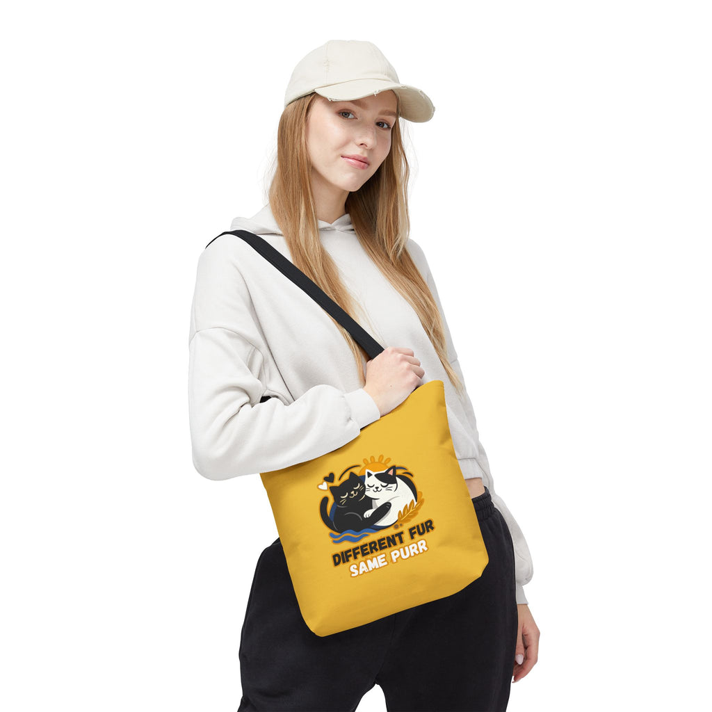 Different Fur, Same Purr Cat Tote Bag – Cozy Friendship Market Bag