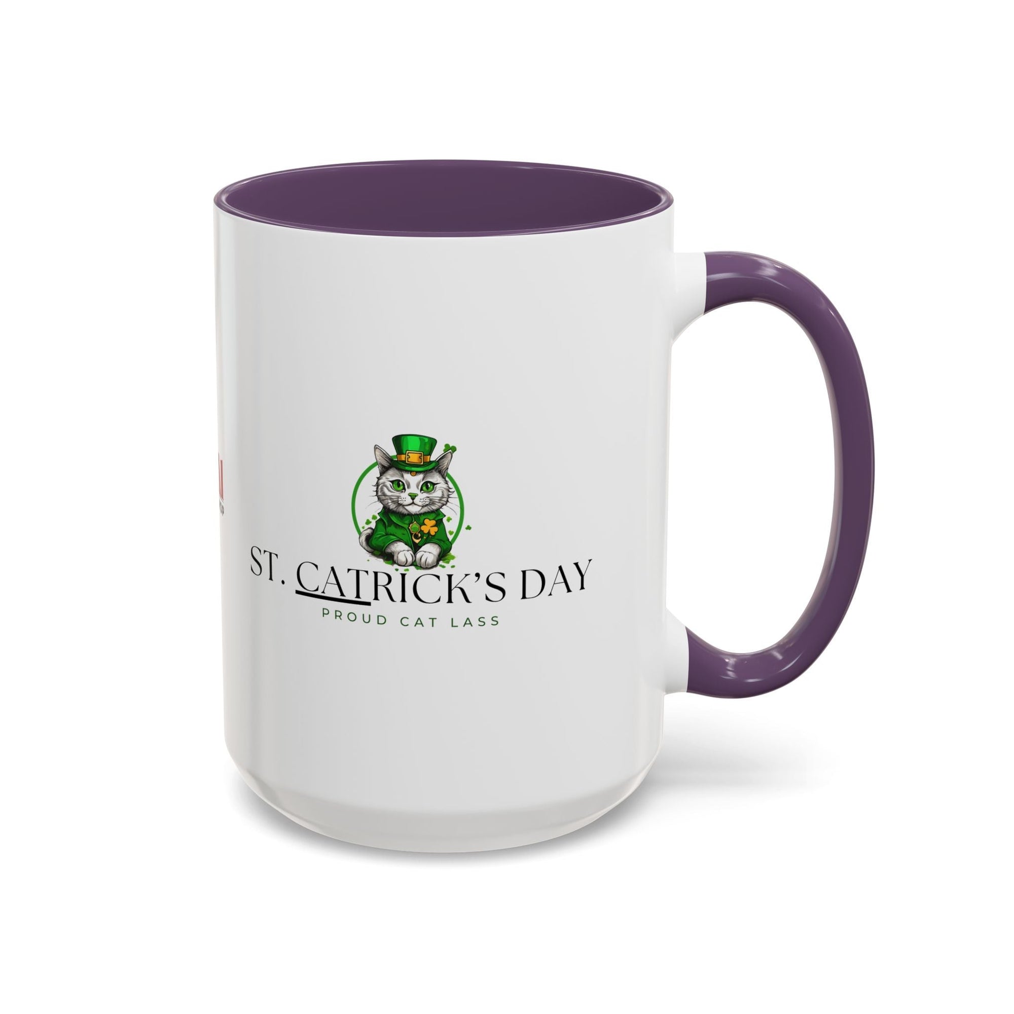 St. Patrick's Day Cat Coffee Mug - Proud Cat Lass Design Printify
