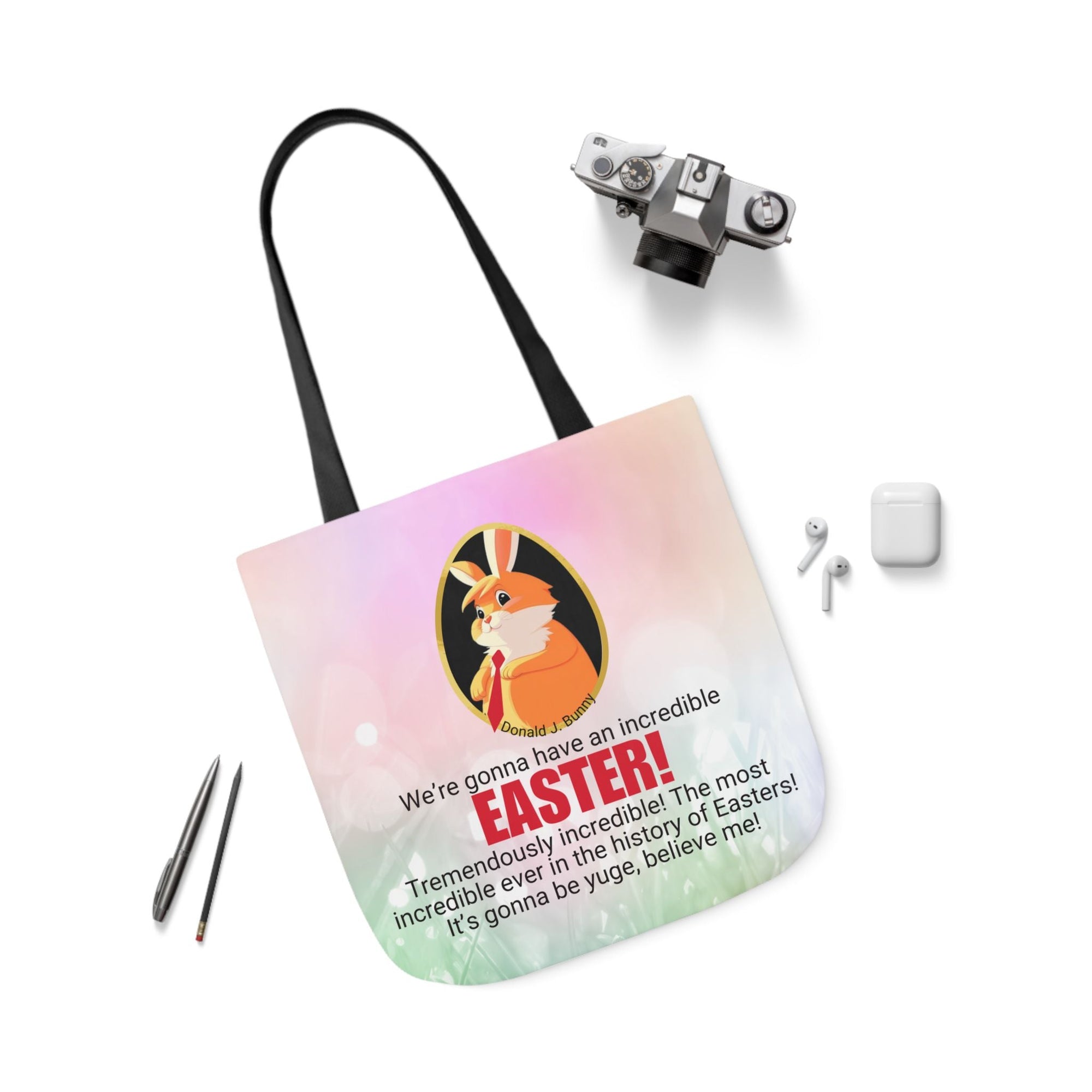 Incredible Easter Canvas Tote Bag - 5-Color Straps Printify