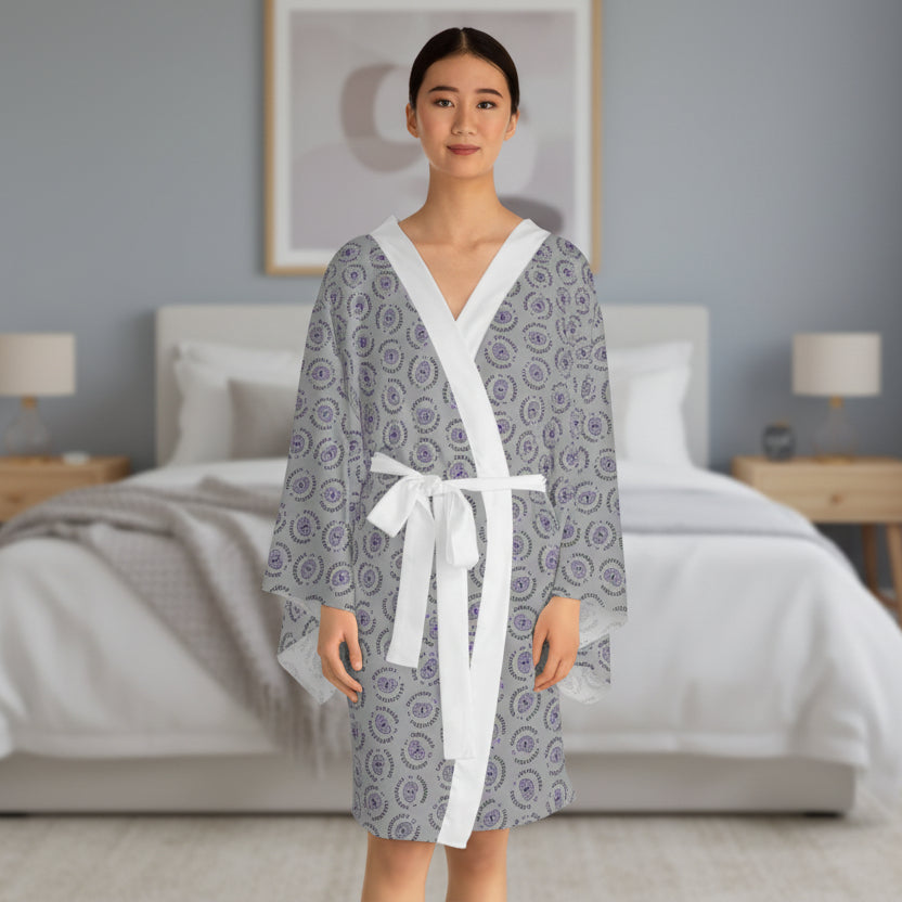 Stable Instability Epilepsy Awareness Kimono Robe – Lightweight Lounge Robe