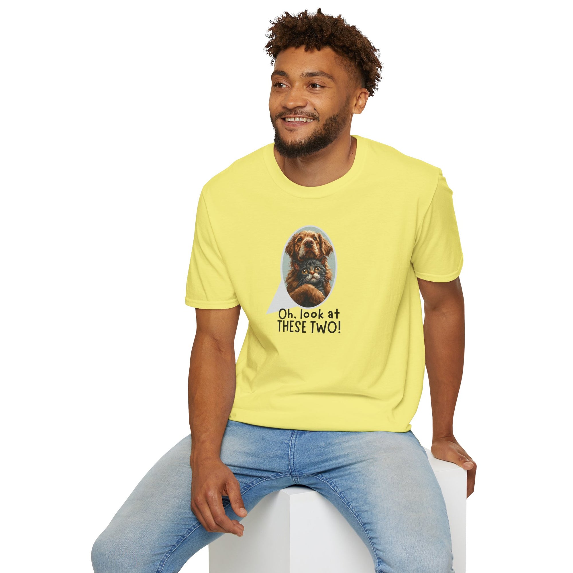 Oh Look at These Two! Unisex Softstyle T-Shirt