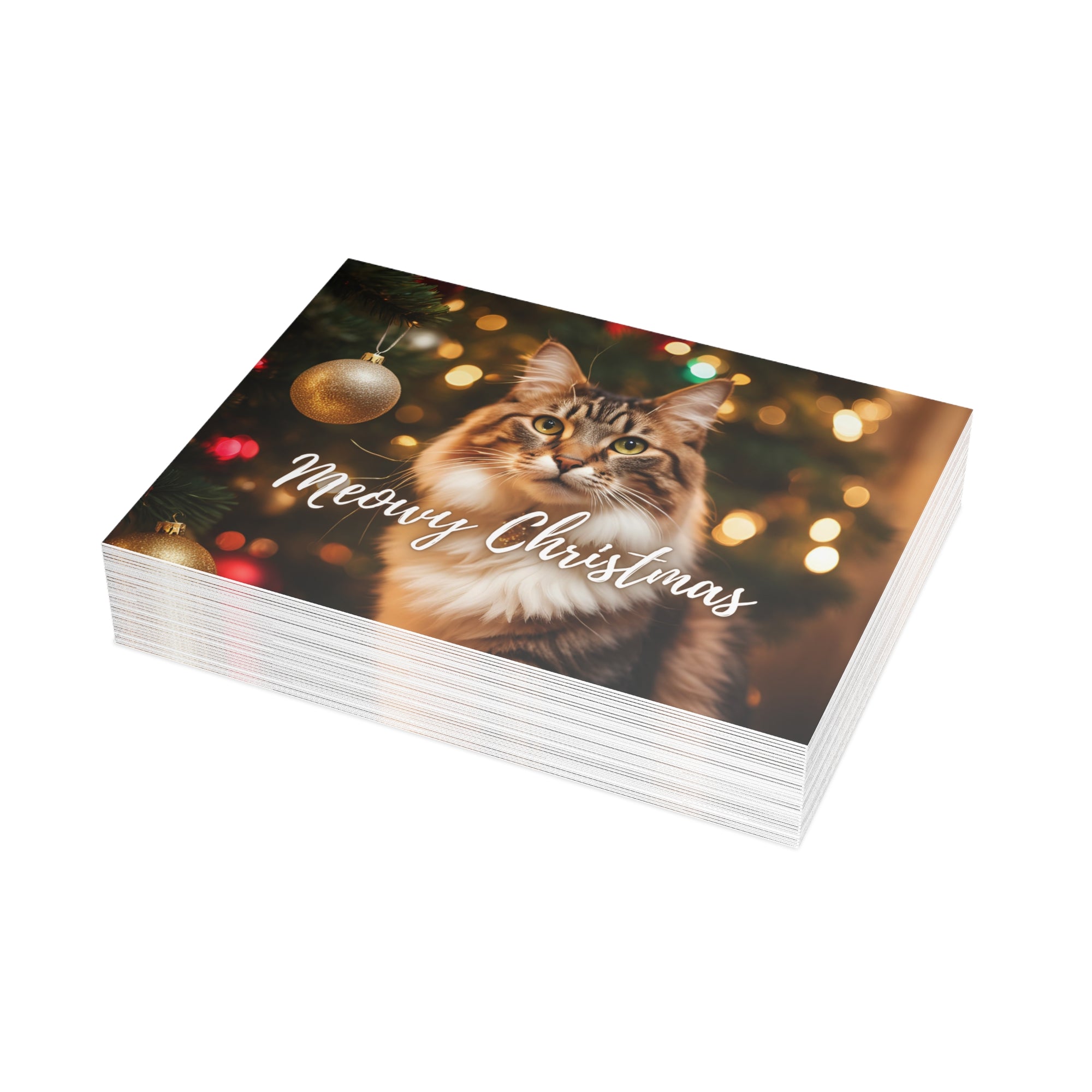 Pretty Meowy Christmas Postcard Bundles (envelopes included)