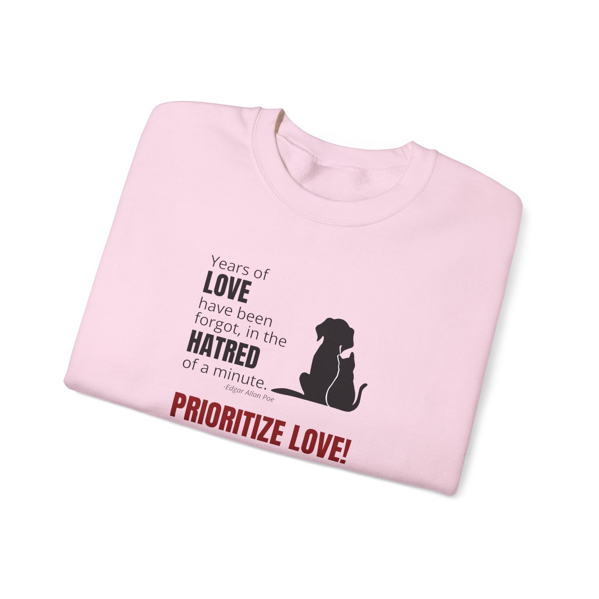 Prioritize Love Unisex Heavy Blend™ Crewneck Sweatshirt