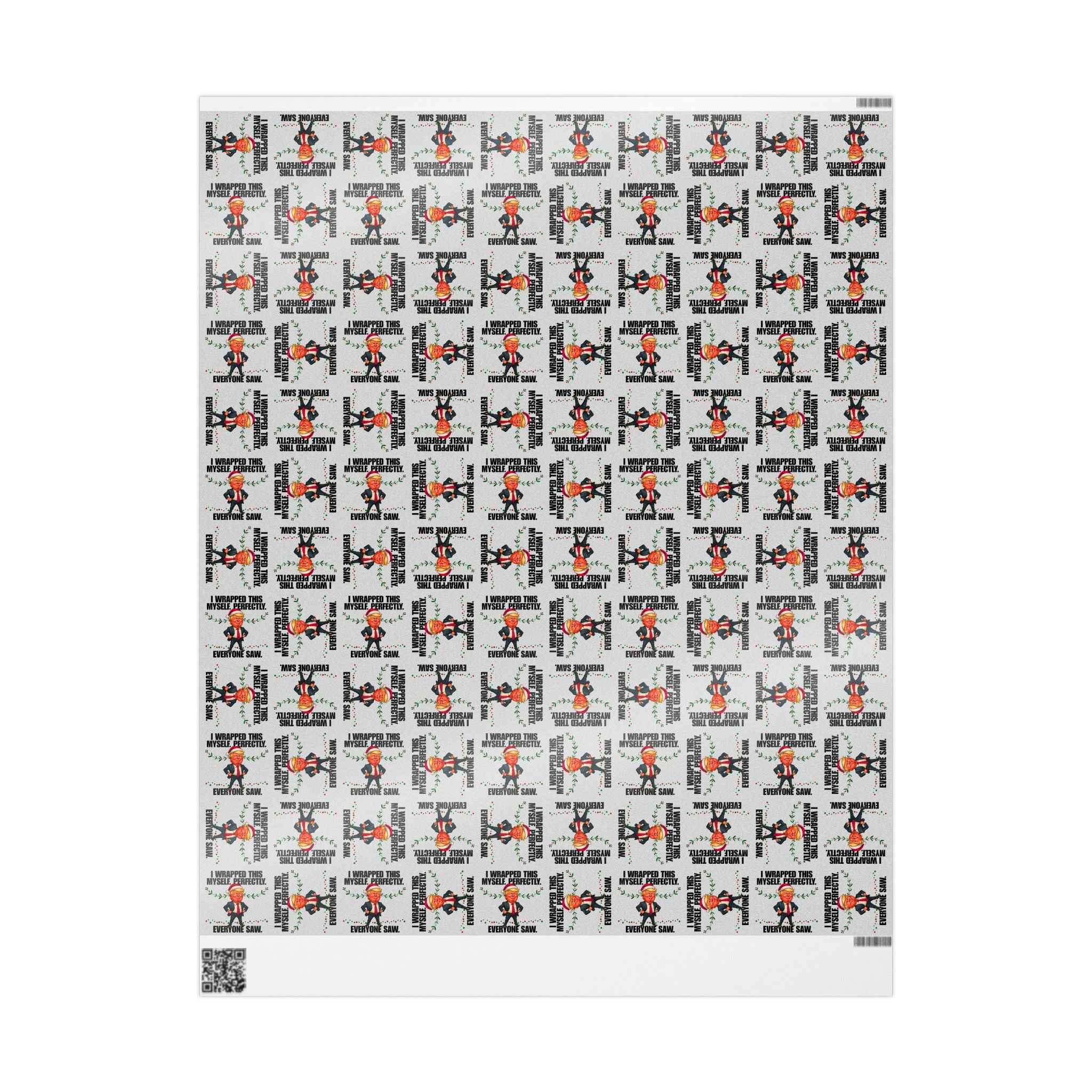I Wrapped This Myself Wrapping Paper – Political Parody