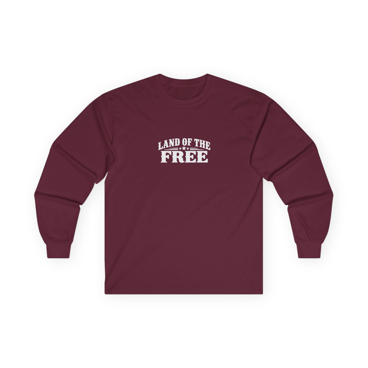 Land of the Free Long Sleeve T-Shirt | Vintage Patriotic American Freedom Tee