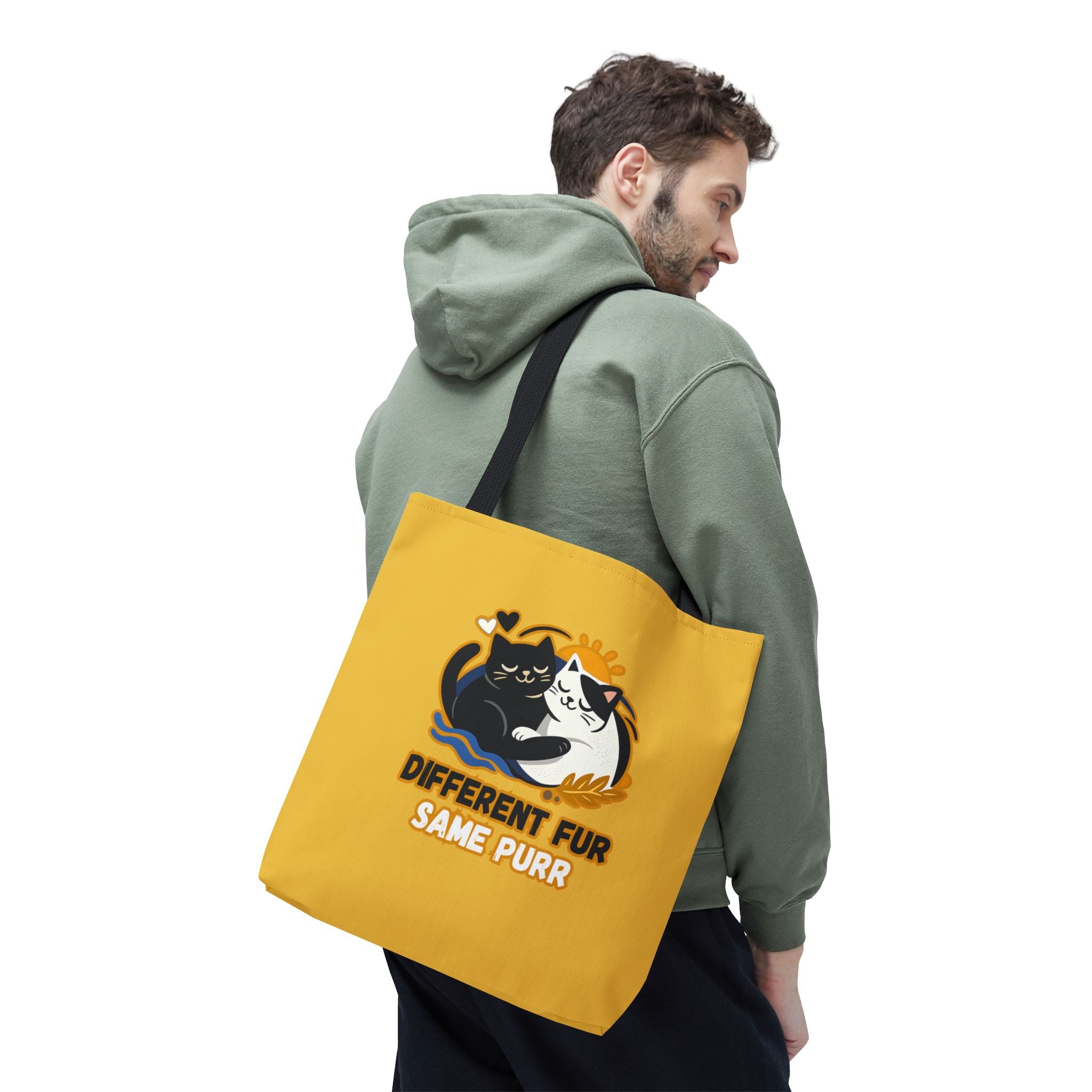 Different Fur, Same Purr Cat Tote Bag – Cozy Friendship Market Bag