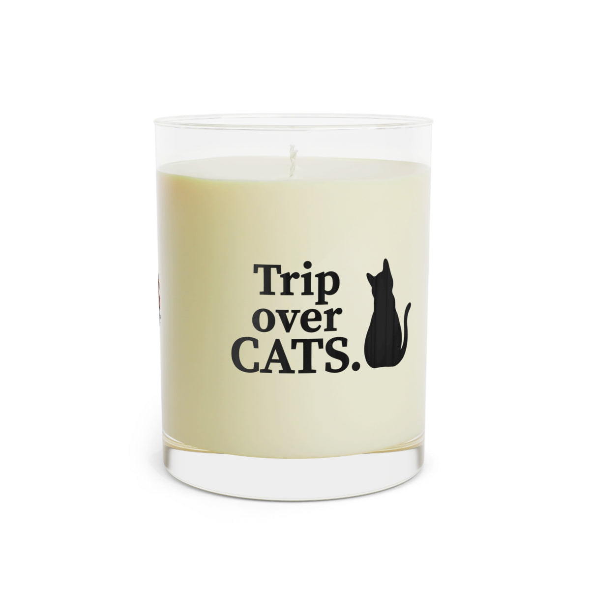 Walk by Faith, Trip Over Cats Scented Soy Candle | Funny Christian Cat Lover Gift | 11 oz