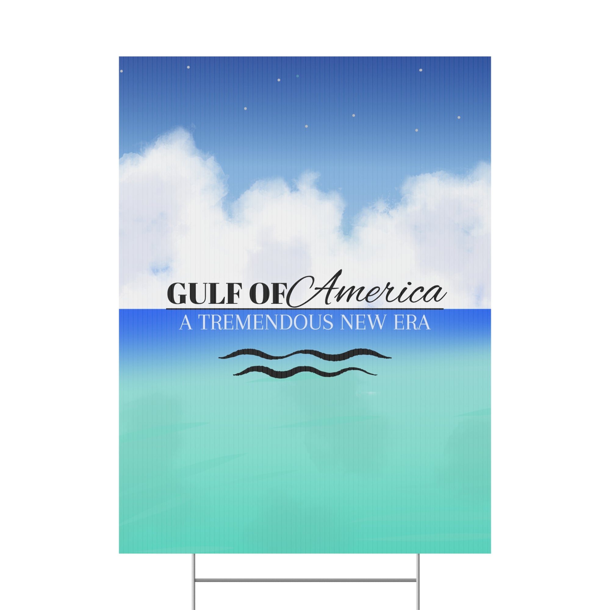 American Gulf Plastic Yard Sign