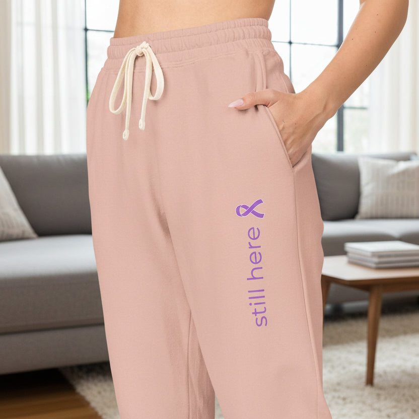 Still Here – Unisex Garment-Dyed Fleece Sweatpants