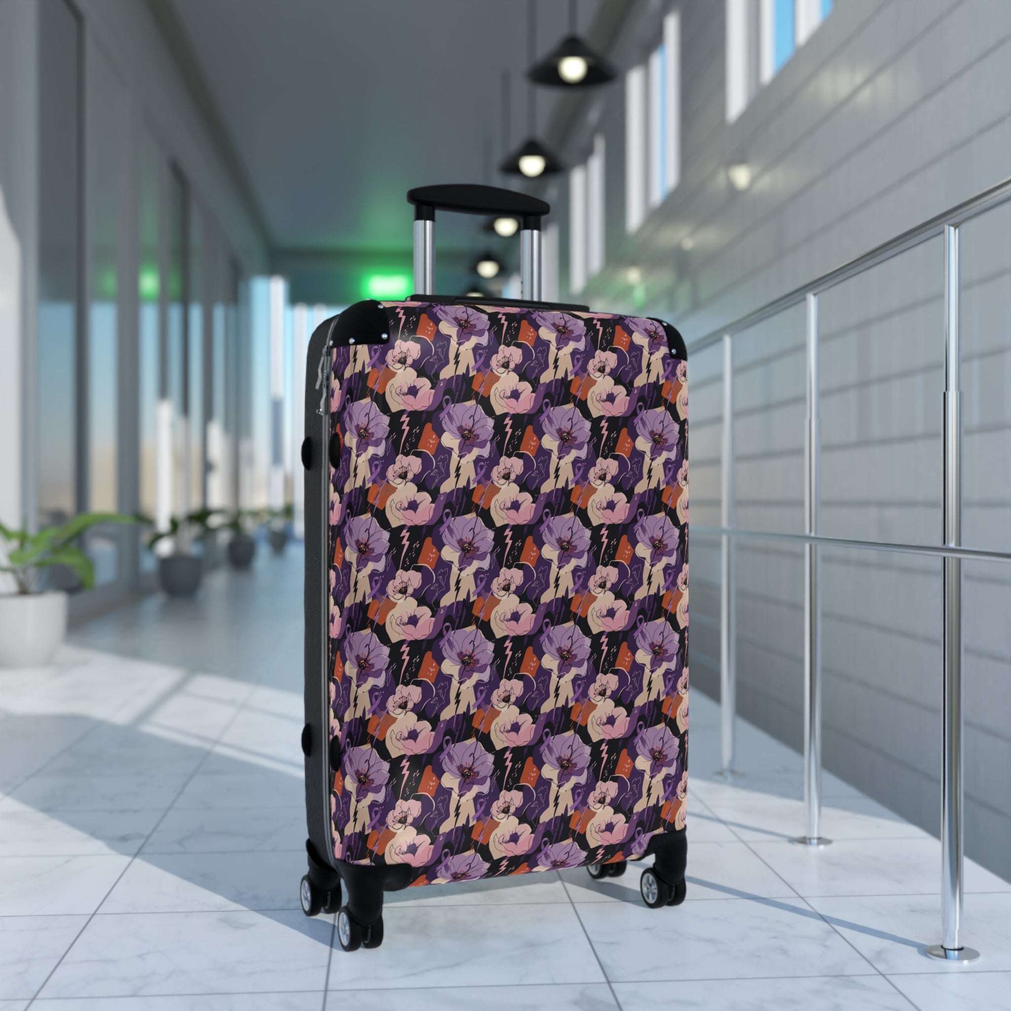Electric Bloom Epilepsy Awareness Hard-Shell Suitcase