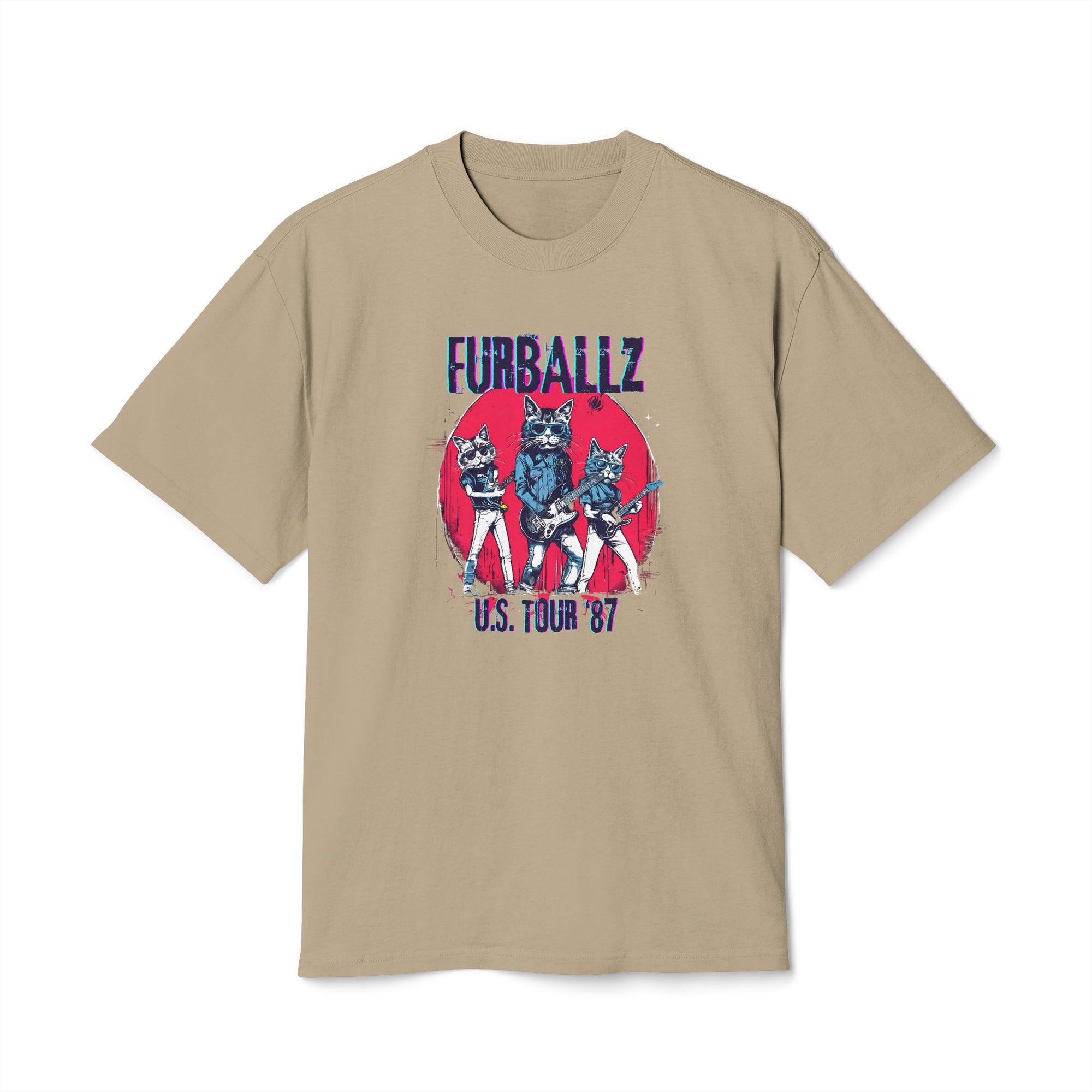 Furrballz Vintage 80s Style Graphic Band Tee