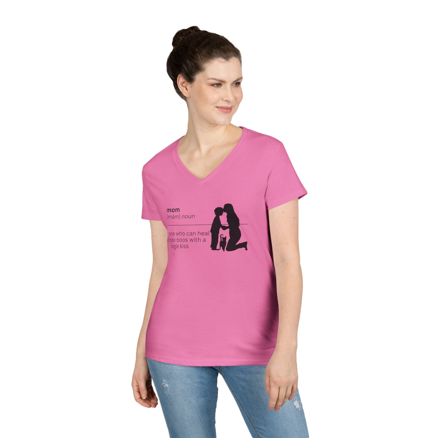 Mom Definition V-Neck T-Shirt - Boo Boos