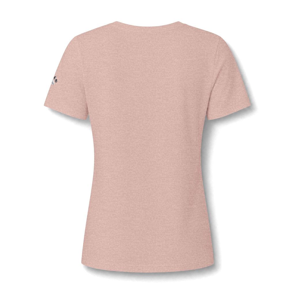 Kitten & Dandelion Women's Relaxed V-Neck T-Shirt | Cat Lover Floral Tee
