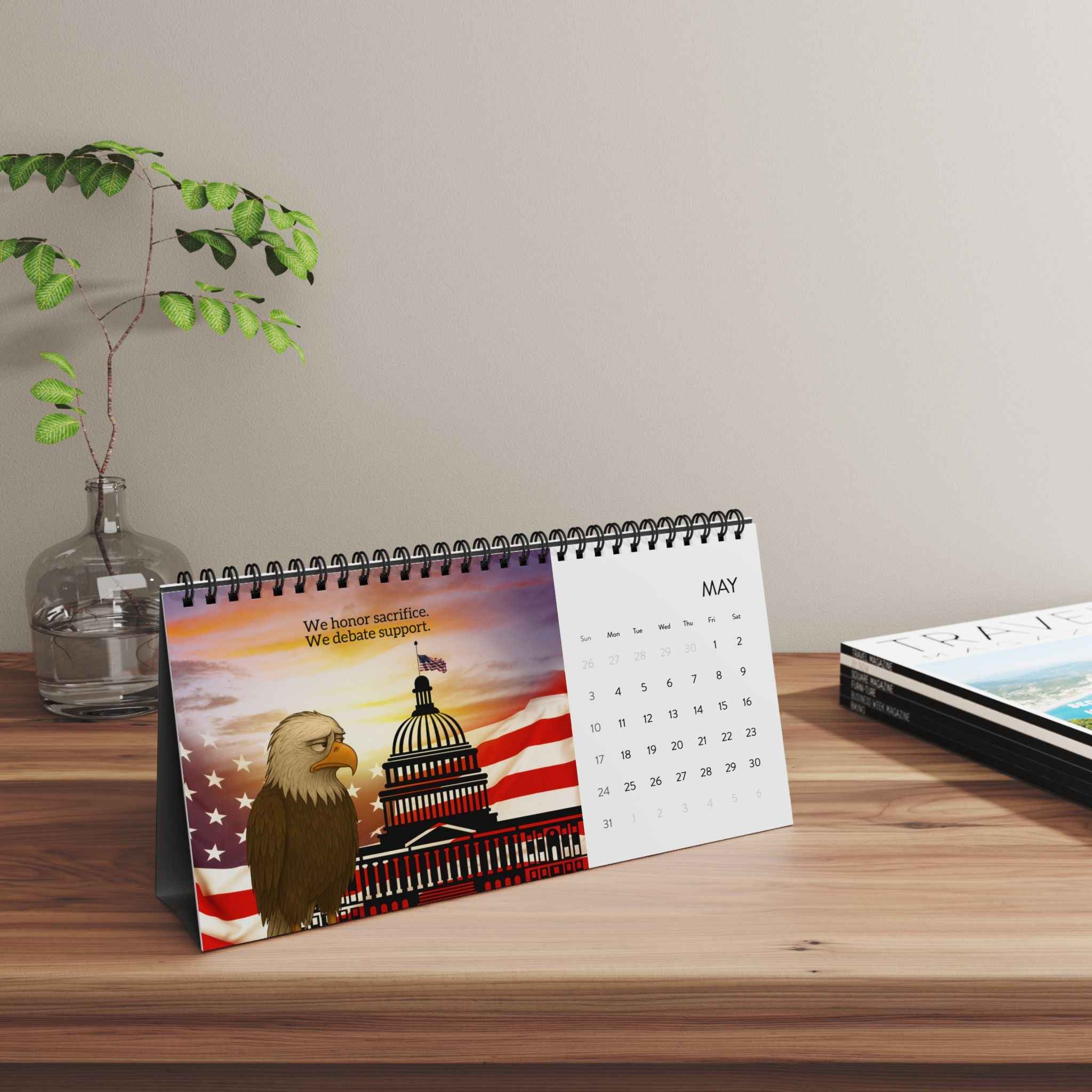 E Pluribus … Sigh: A Bald Eagle’s Year of American Fatigue – Desktop Calendar