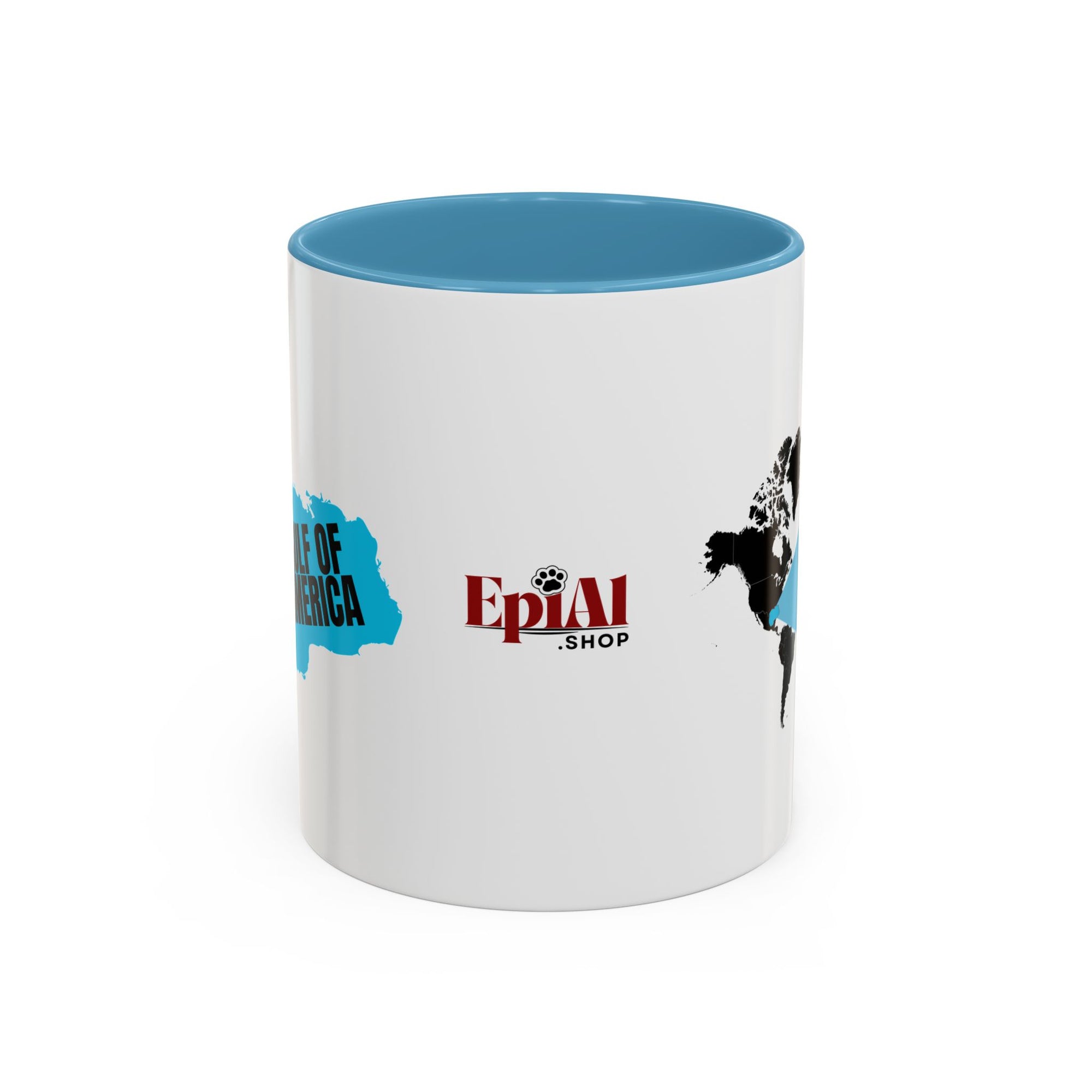American Gulf Map Accent Coffee Mug