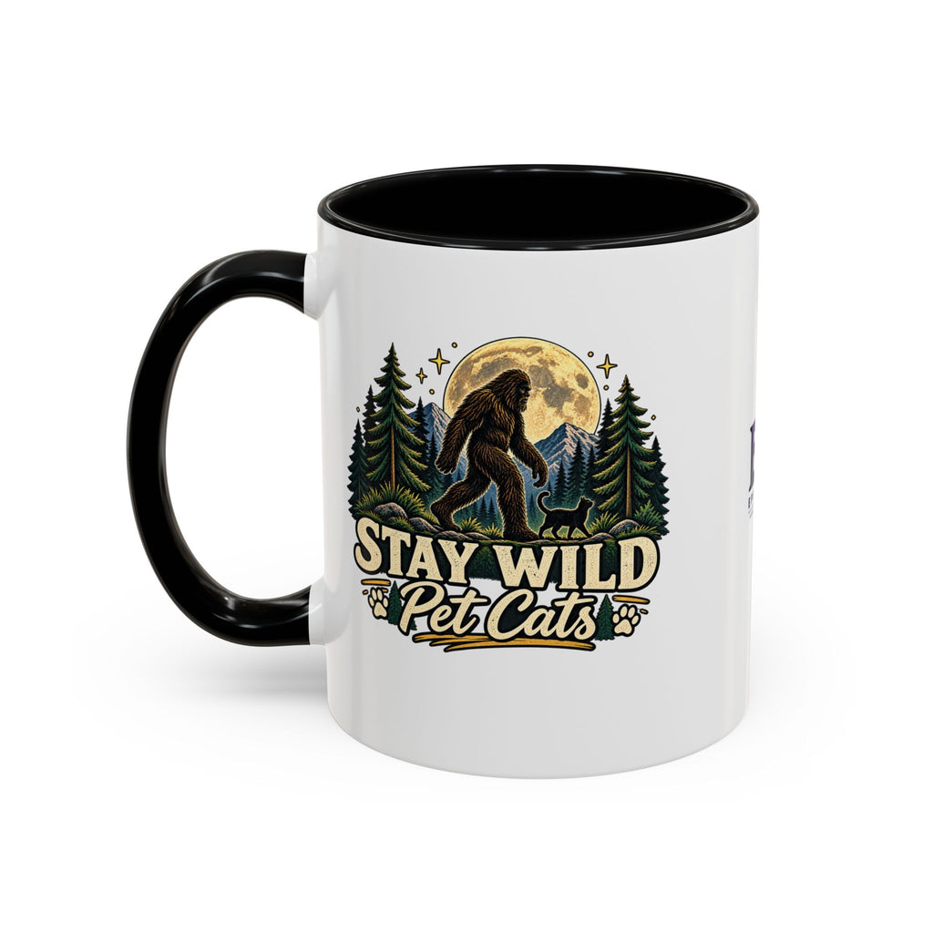 Stay Wild Pet Cats Sasquatch Accent Mug