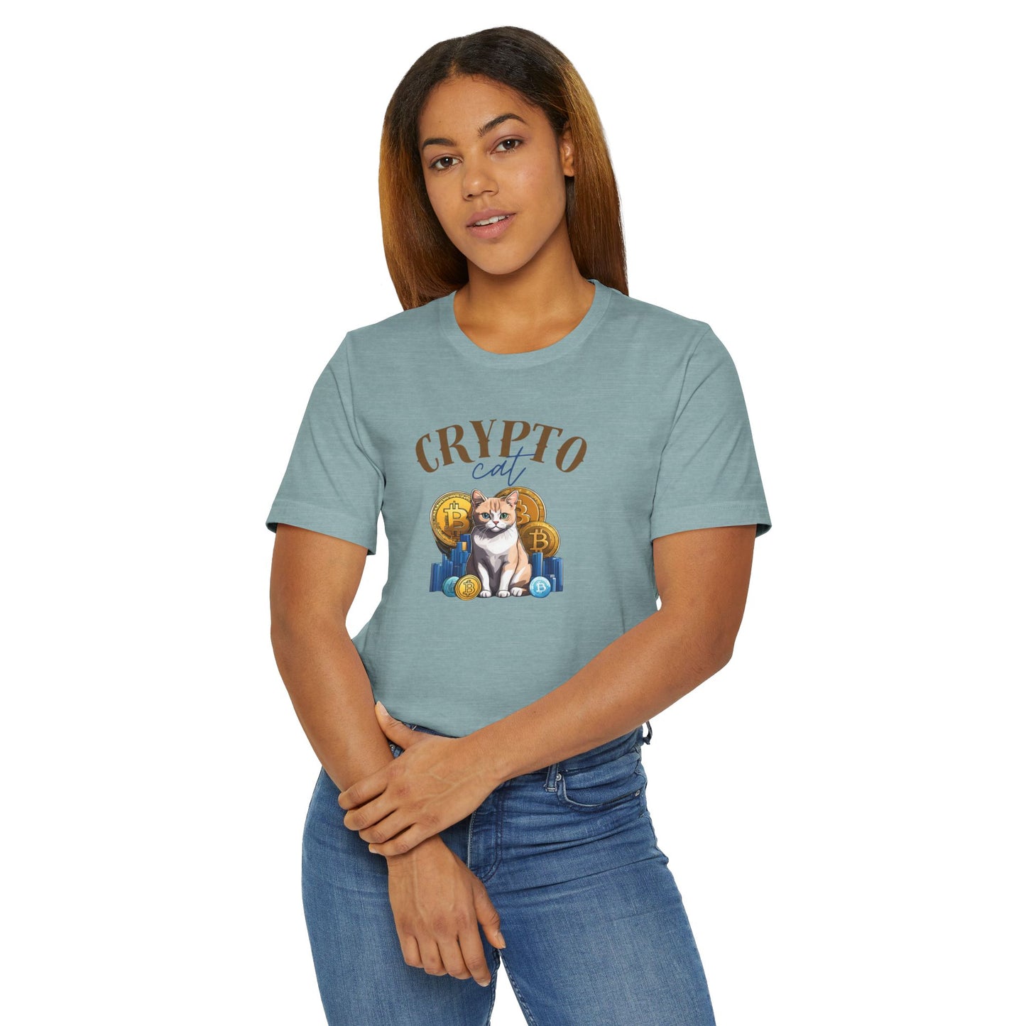 Crypto Cat Unisex Jersey T - Shirt - T - Shirt - Epileptic Al’s Shop