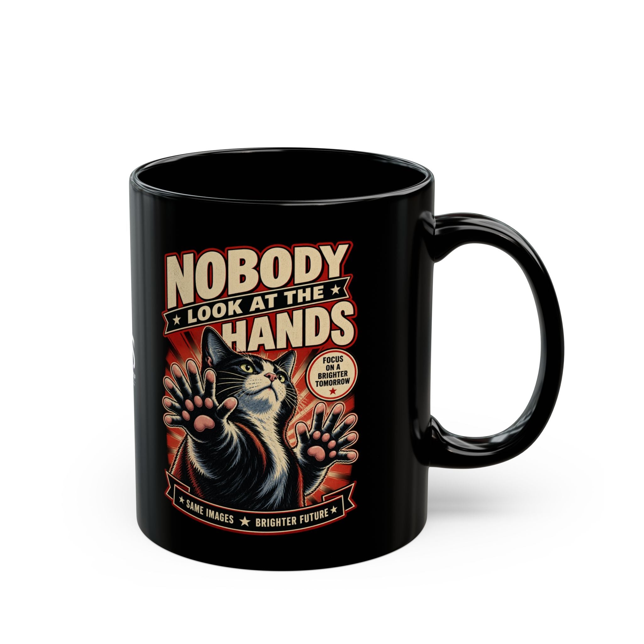 Nobody Look at the Hands AI Slop Mug