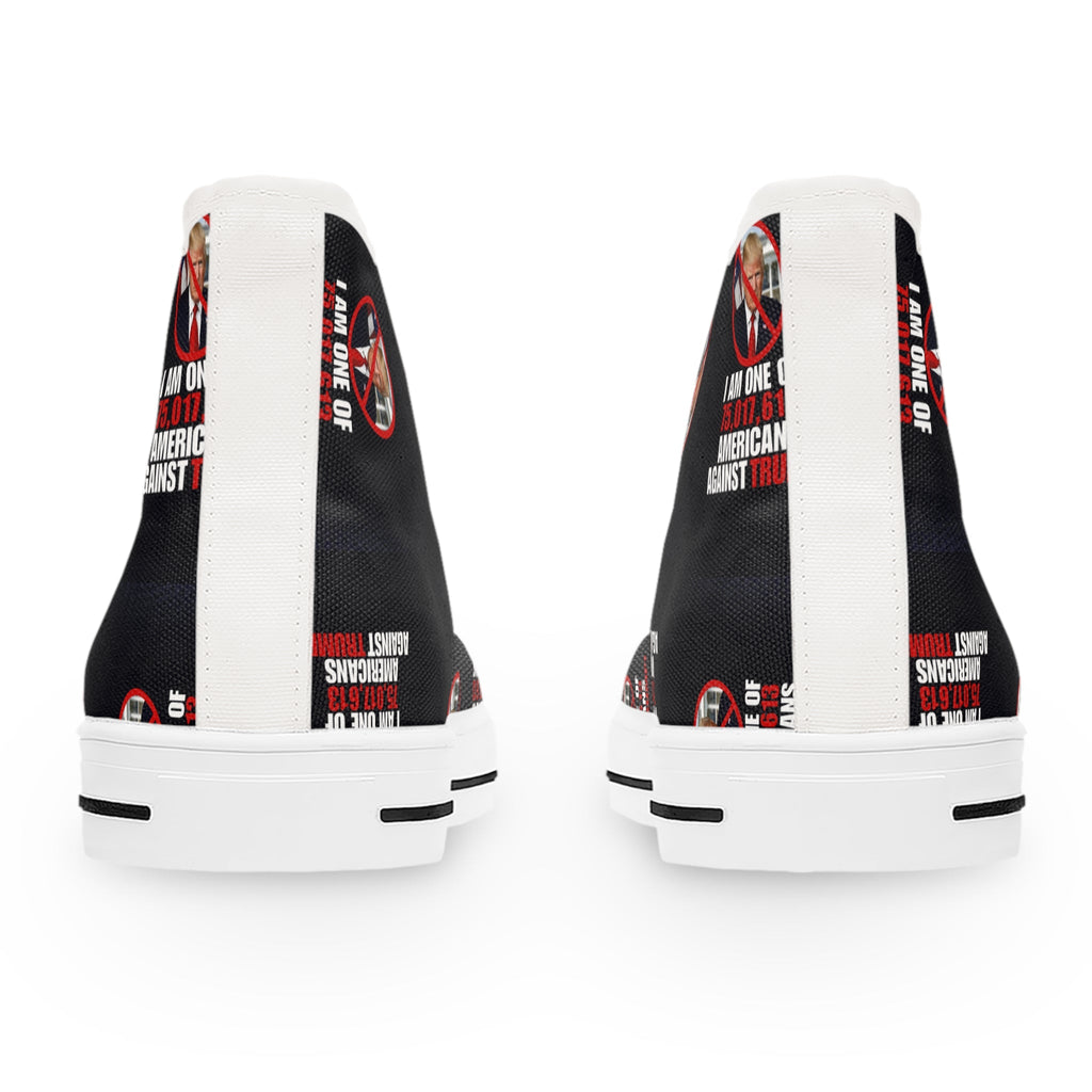Women's High Top Sneakers - Americans Against Trump Printify