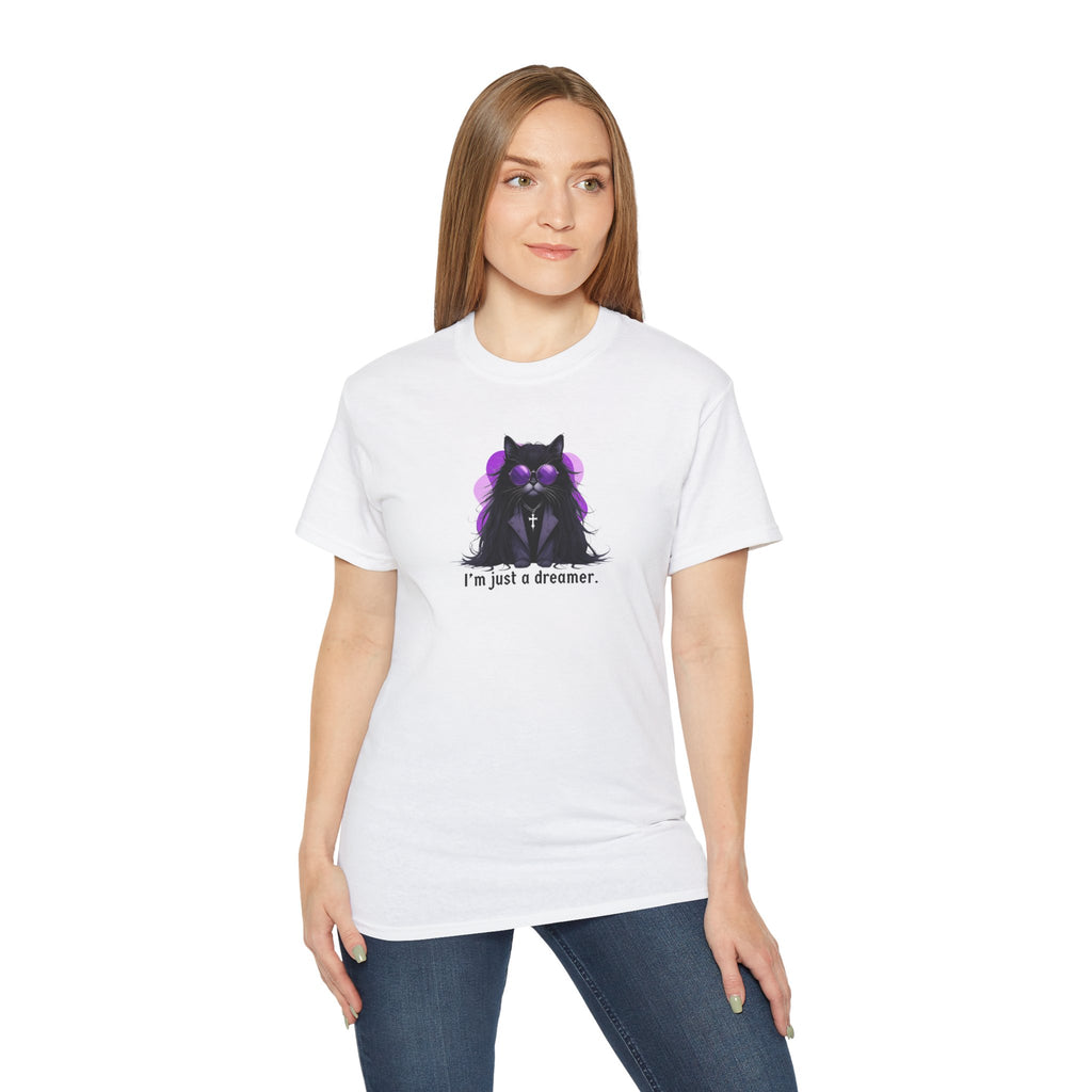 Just a Dreamer Ozzy Cat Graphic Tee