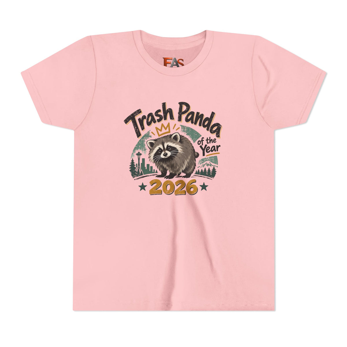 Trash Panda of the Year 2026 Youth T-Shirt | Jimothy-Inspired Raccoon Tee