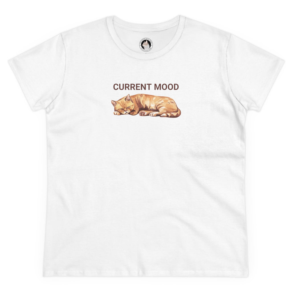 Current Mood: Sleepy Women's Midweight Cotton Tee