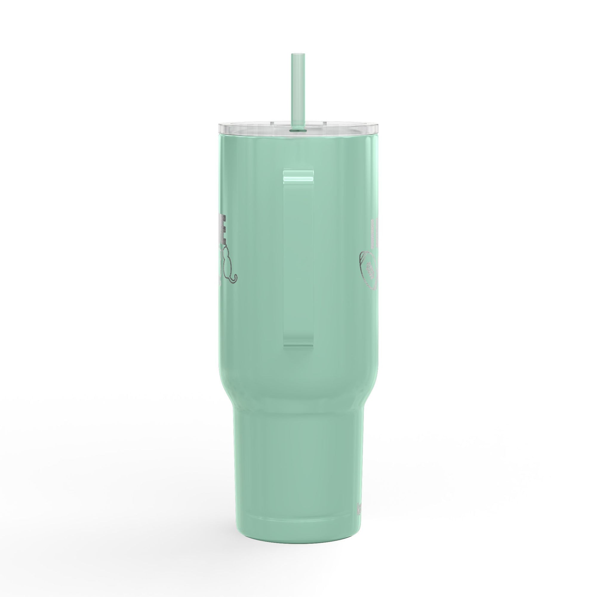 Love Football & Cats Engraved Insulated Travel Tumbler