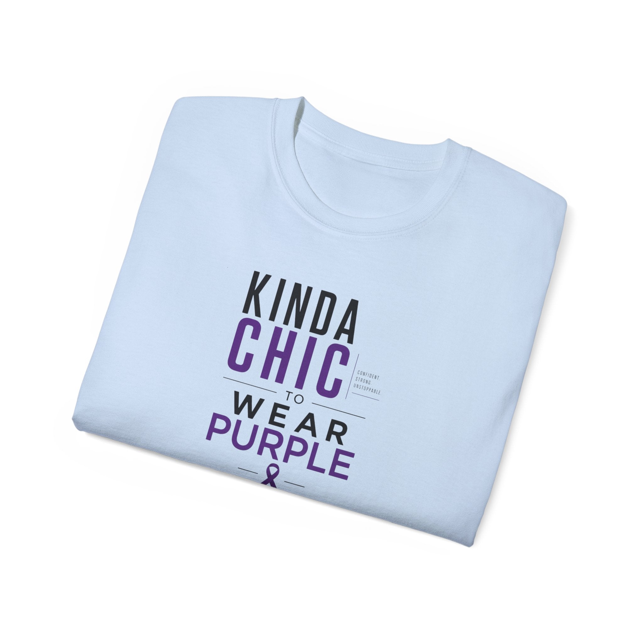 Kinda Chic to Wear Purple Epilepsy Awareness T-Shirt