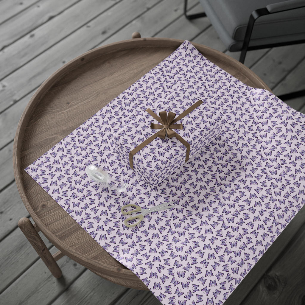 Purple Butterfly Suicide Prevention Awareness Wrapping Paper | Hope & Remembrance Gift Wrap