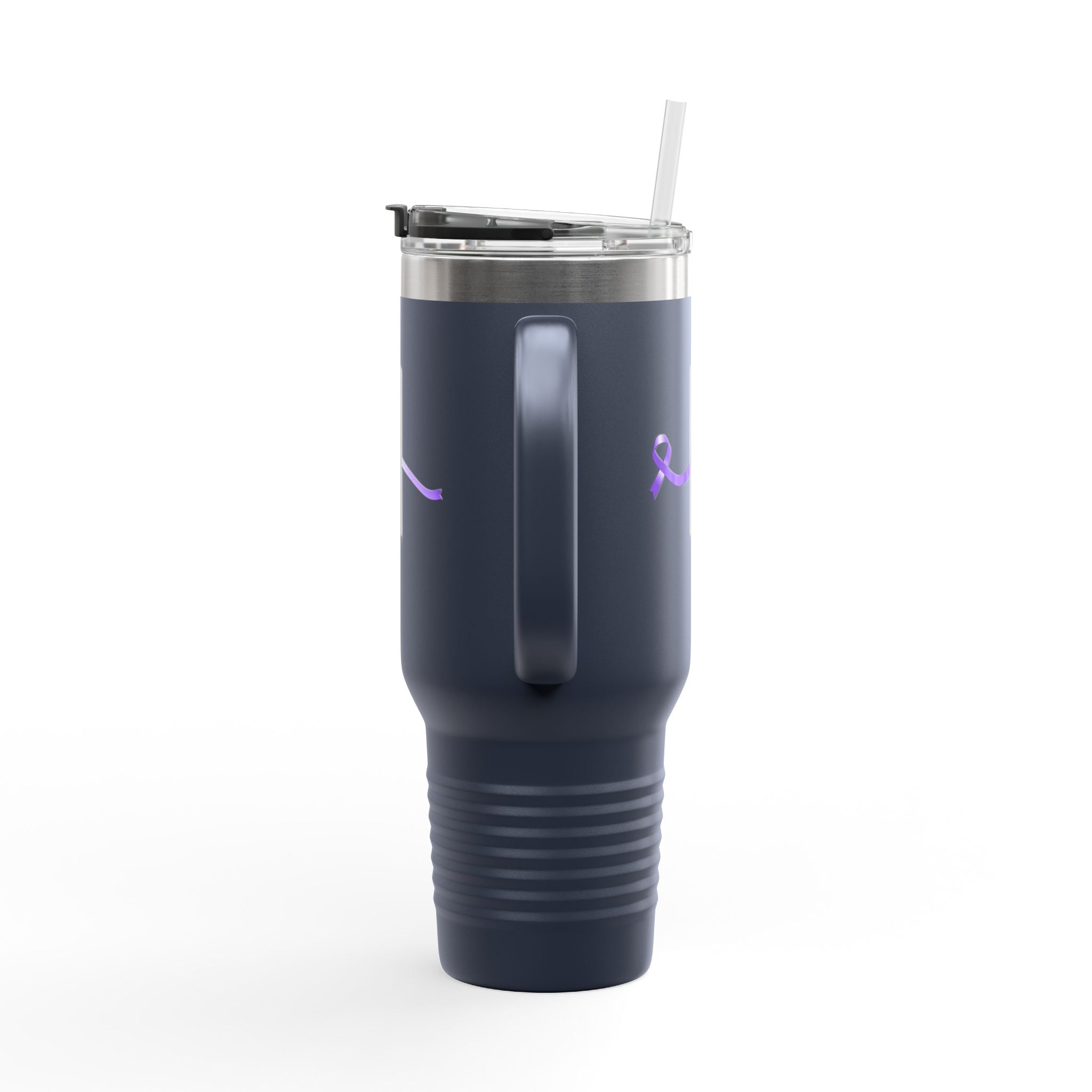 Pause | 40oz Insulated Travel Mug – Subtle Epilepsy Awareness