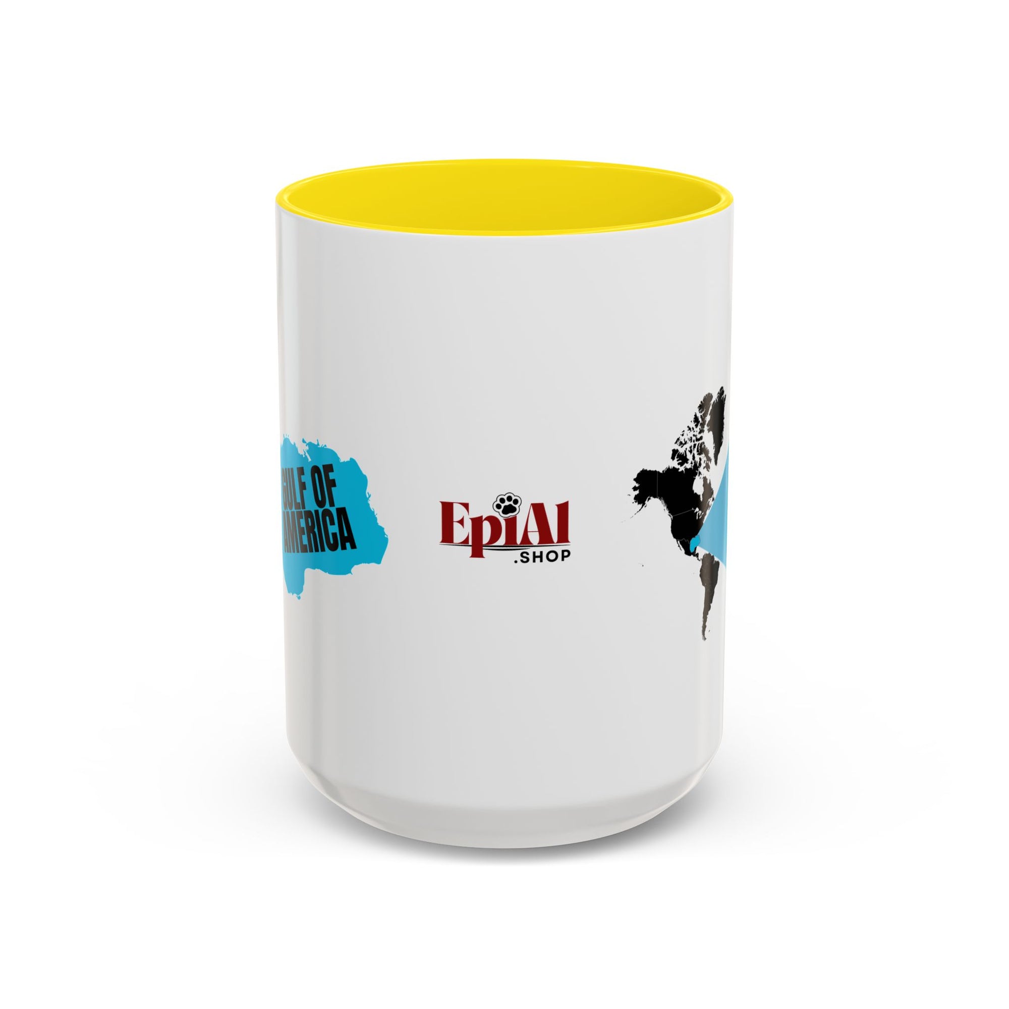 American Gulf Map Accent Coffee Mug
