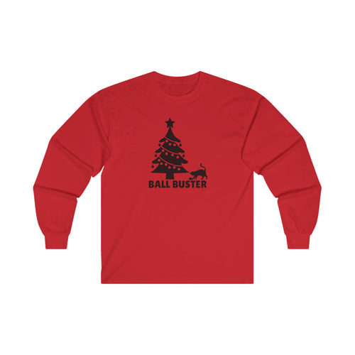 Photo depicting the ​Ball Buster Unisex Ultra Cotton Long Sleeve Tee from EpiAl's Shop.