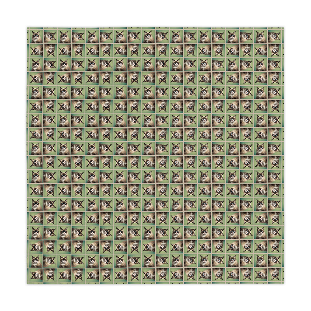 Grouchy Cat Tablecloth