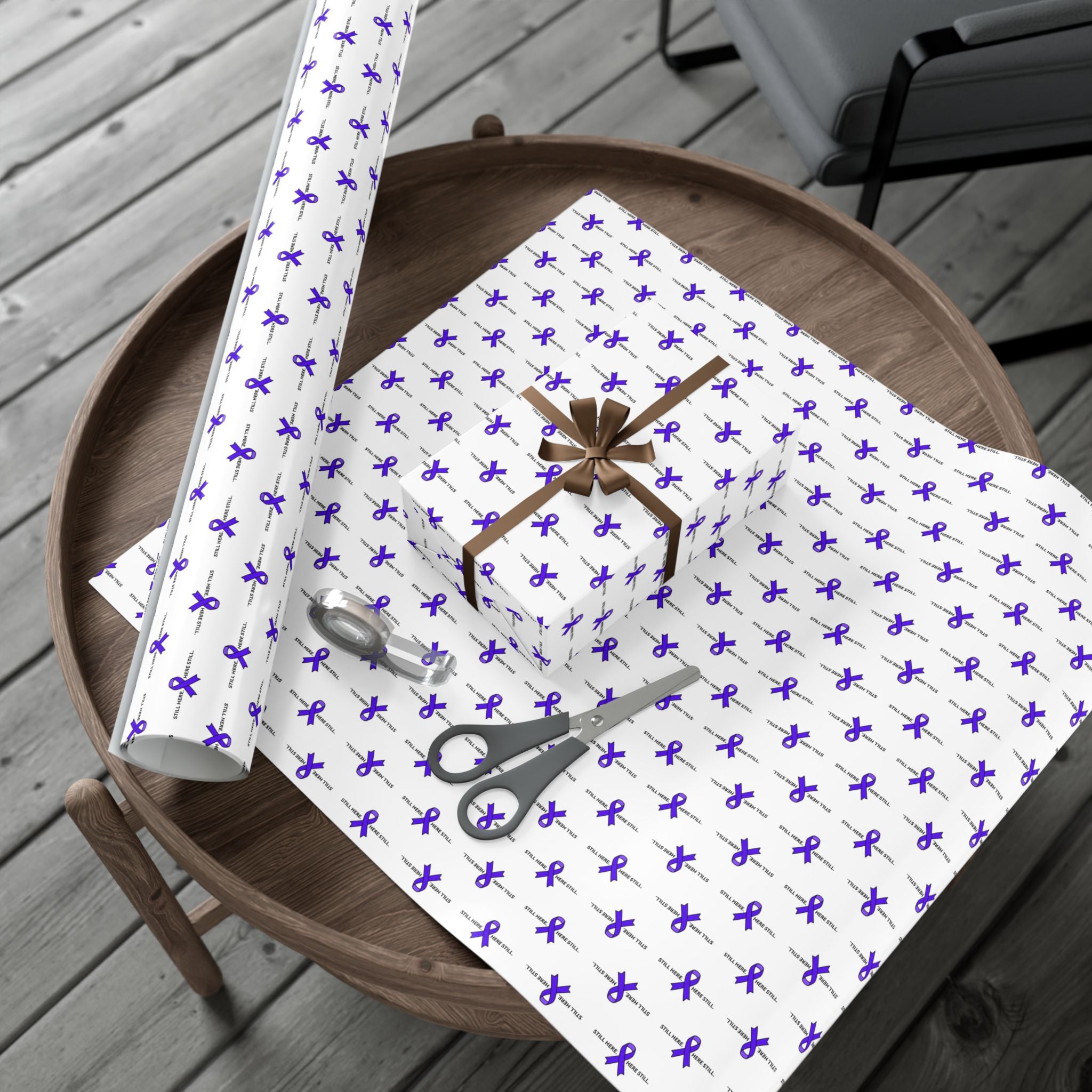 Still Here. Here Still. Gift Wrap Paper (Epilepsy Awareness)