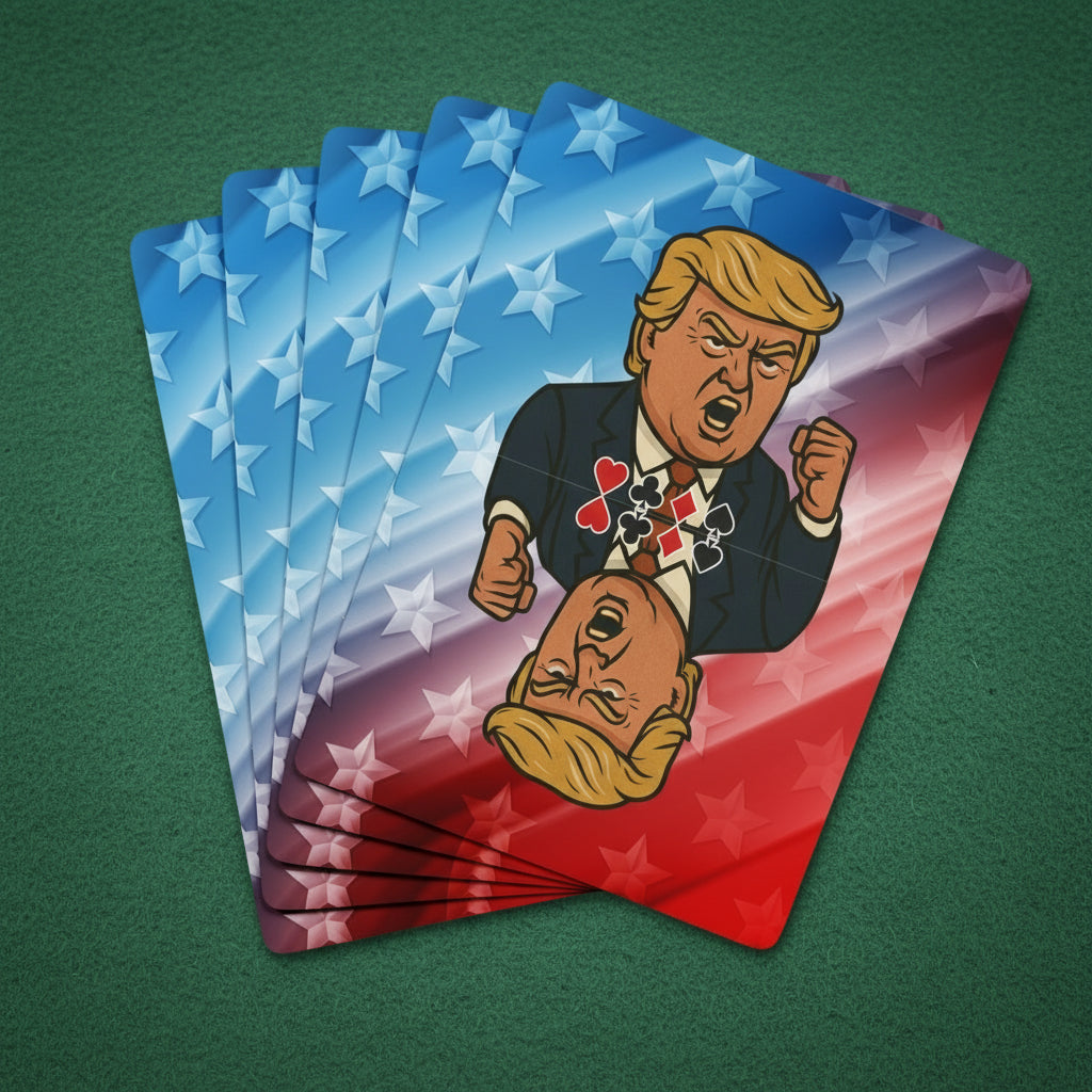 Patriotic Parody Poker Cards – Red, White & Riled Up Edition