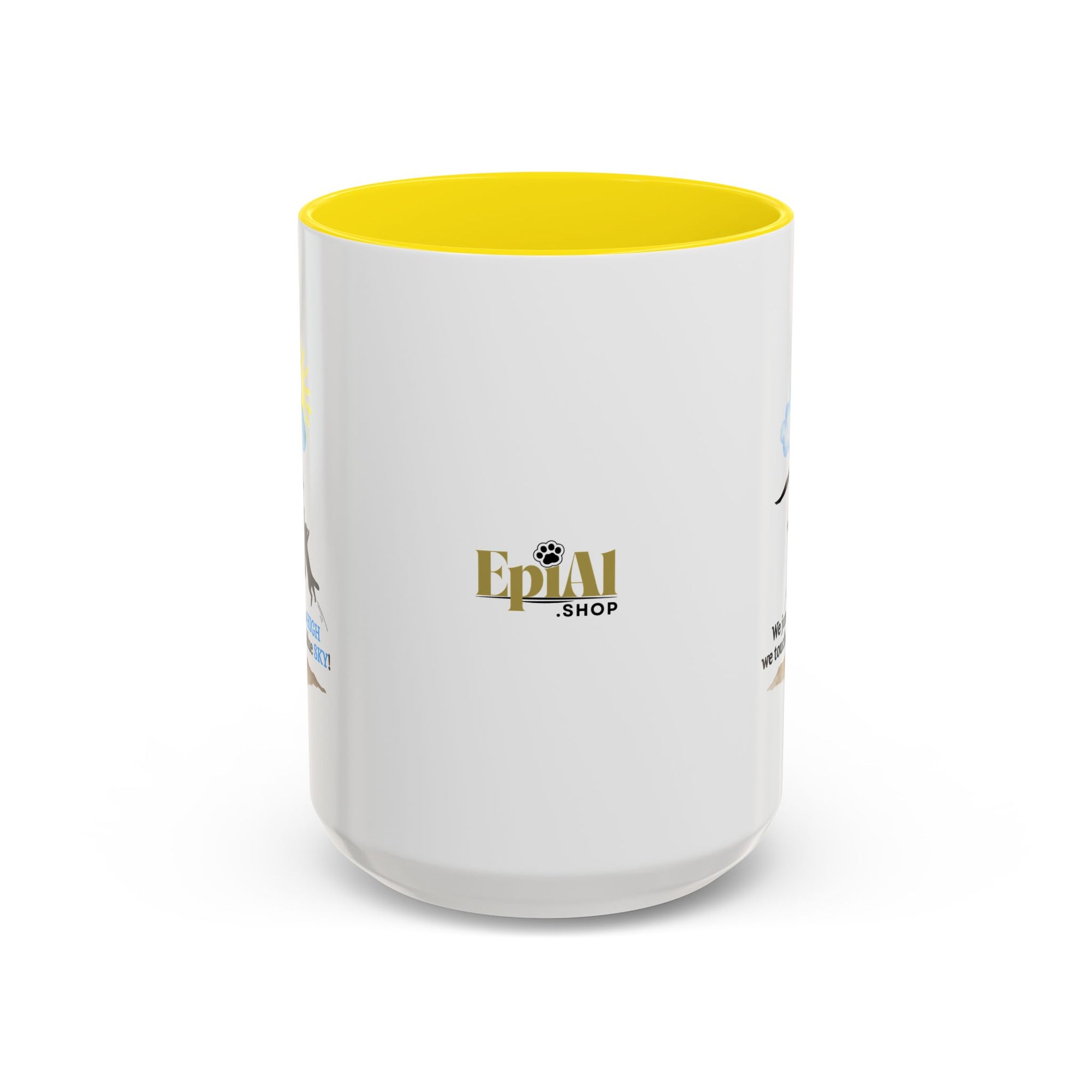 Inspirational Coffee Mug - "We Jumped So High" - Fun and Motivational Gift for Cat Lovers