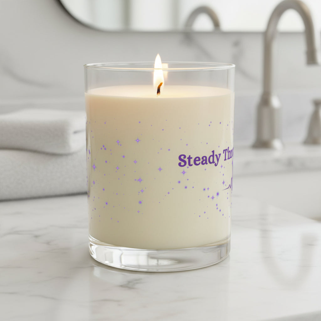 Steady Through the Flicker Candle – Neurostrong Epilepsy Awareness Soy Candle